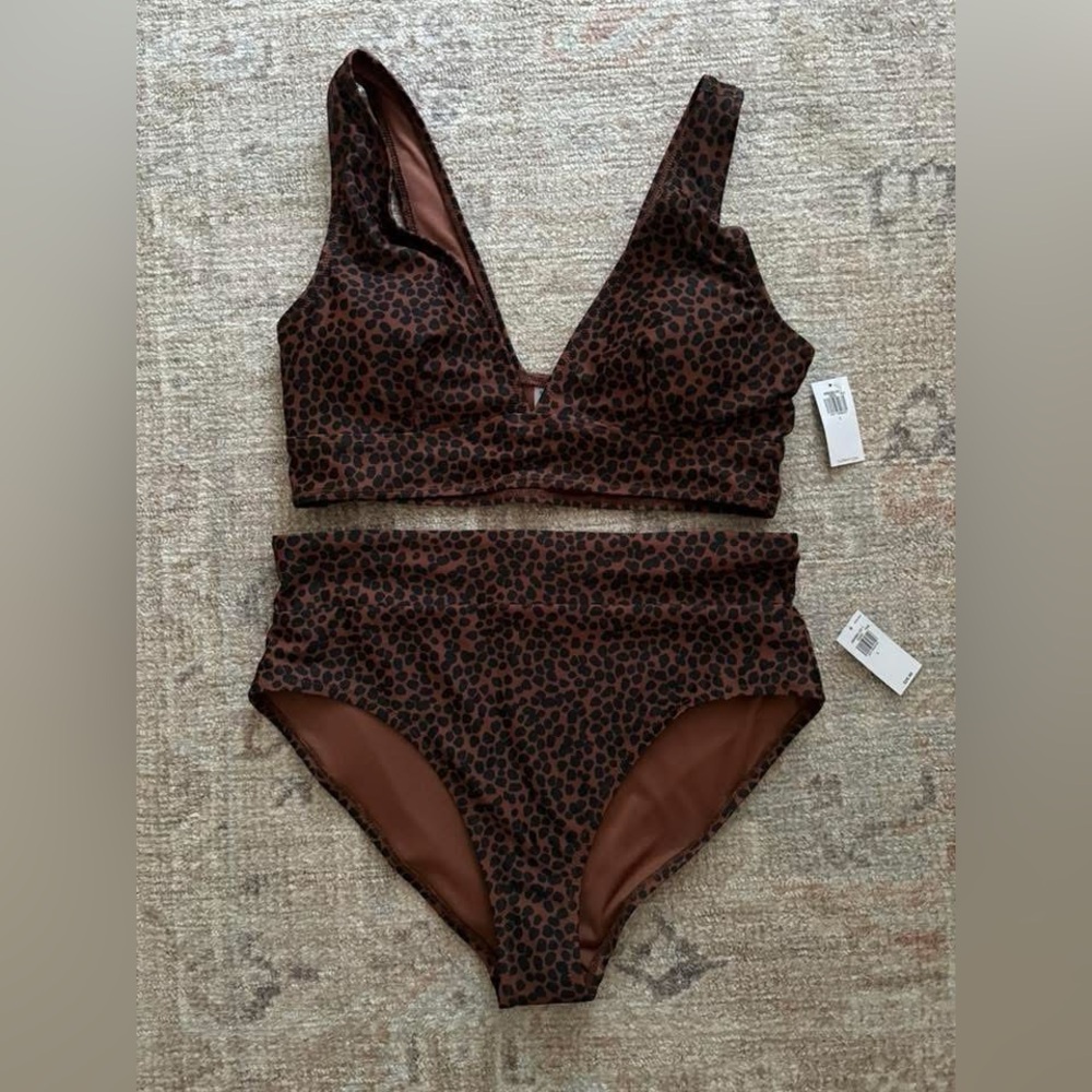 Leopard Print Bikini Set